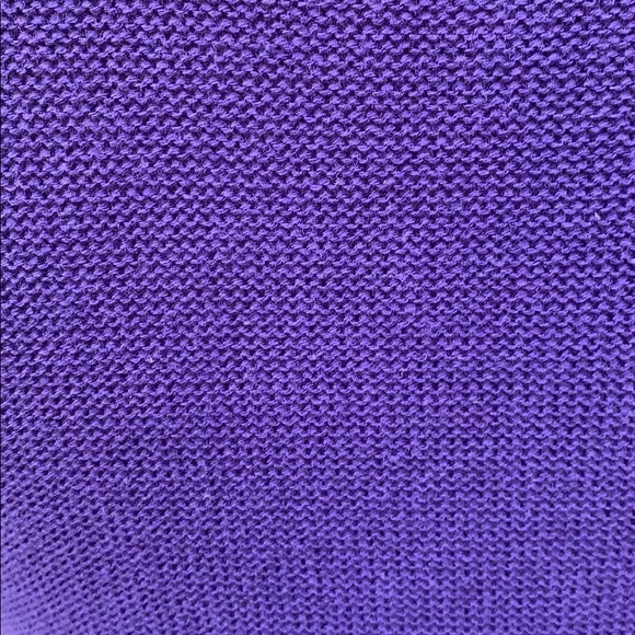 Loft Purple Short Sleeve Tie Waist Sweater Dress - Picture 9 of 9